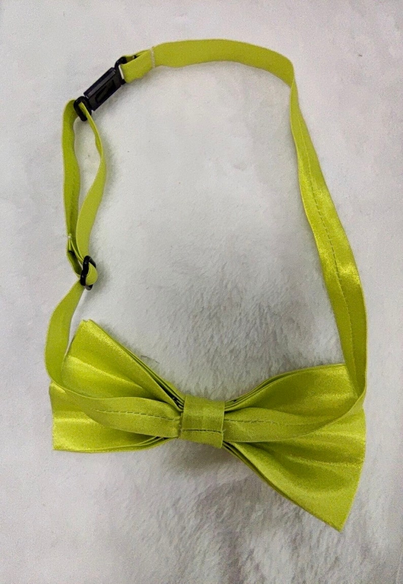 Klassische Schicke verstellbare Fliege neon gelb, Freche Mode, Unisex, Accessoires, Geschenk, Geschenk für sie, Geschenk für ihn, Krawatte, Fliege, Hochzeit Bild 6