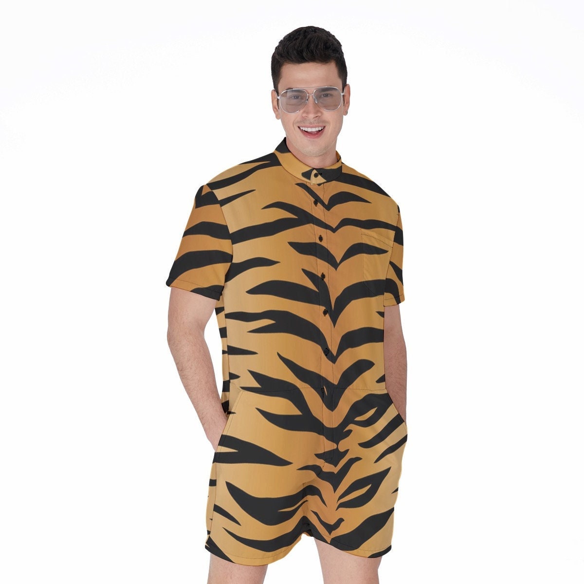 Tiger Flare Pants, Tiger Halloween Pants, Animal Print Flare