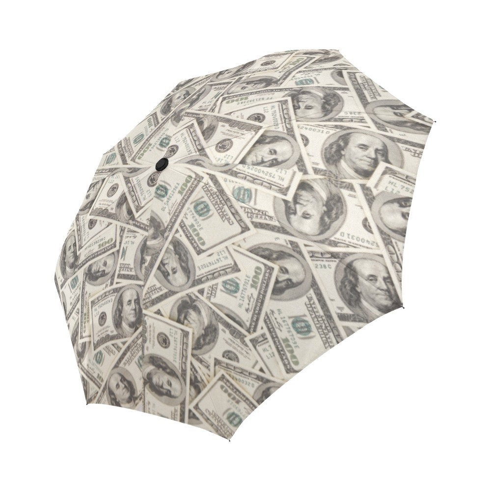 Automatic Foldable umbrella Money Money Money 100 dollars Etsy