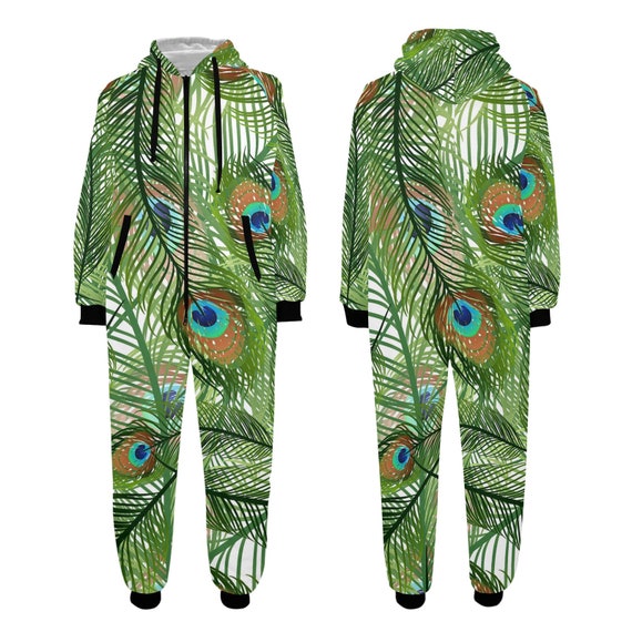 Peacock onesie for adults deals