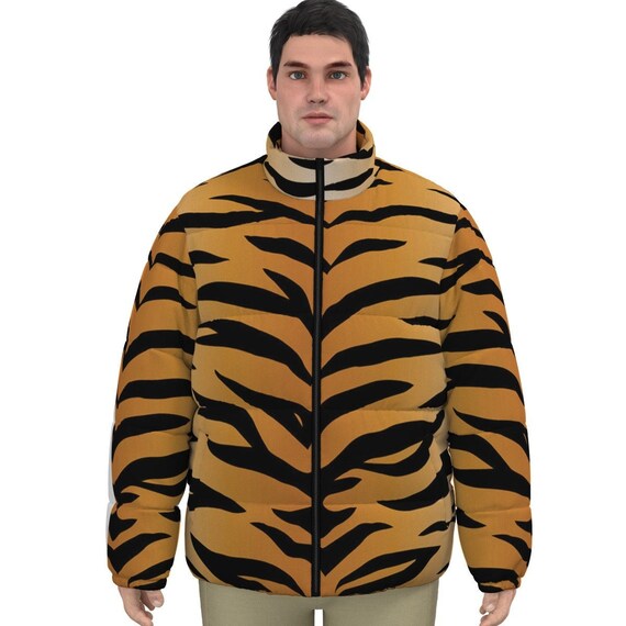 Tiger Plus Size Down Jacket Tiger Print Puffer Down Jacket Tiger Winter Jacket Animal Print Down Jacket Tiger Puffer Jacket Safari Print Etsy