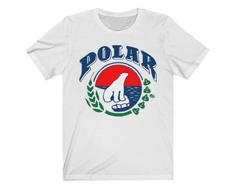 Oso Polar Unisex Bella+ Canvas 3001 t-shirts 6 sizes S, M, L, Xl, 2xl, 3xl Gift, Venezuela, Cerveza, Venezolanos, Venezolanas, nostalgia