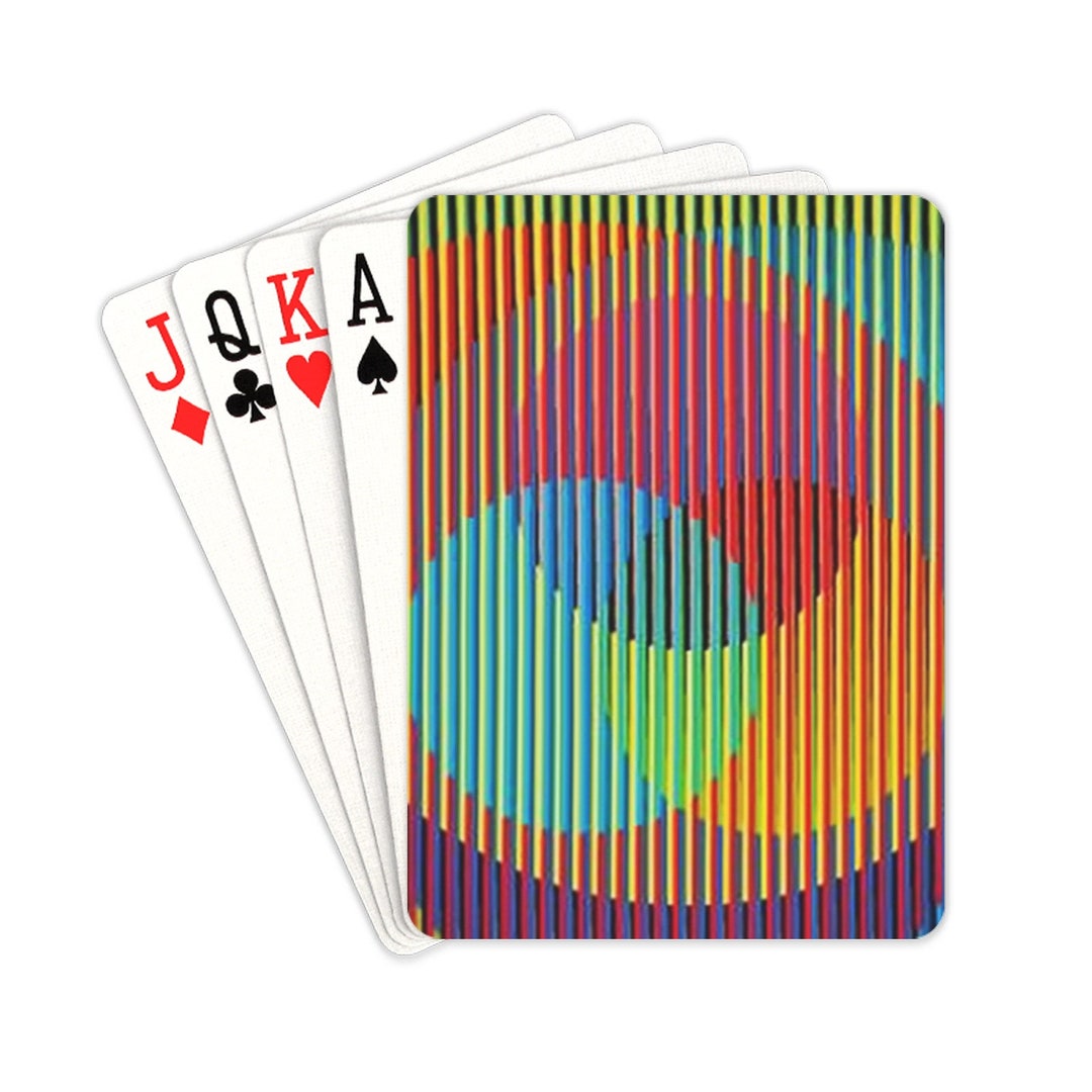 Playing Cards 54-card Deck Homage to Carlos Cruz-diez Kinetic - Etsy