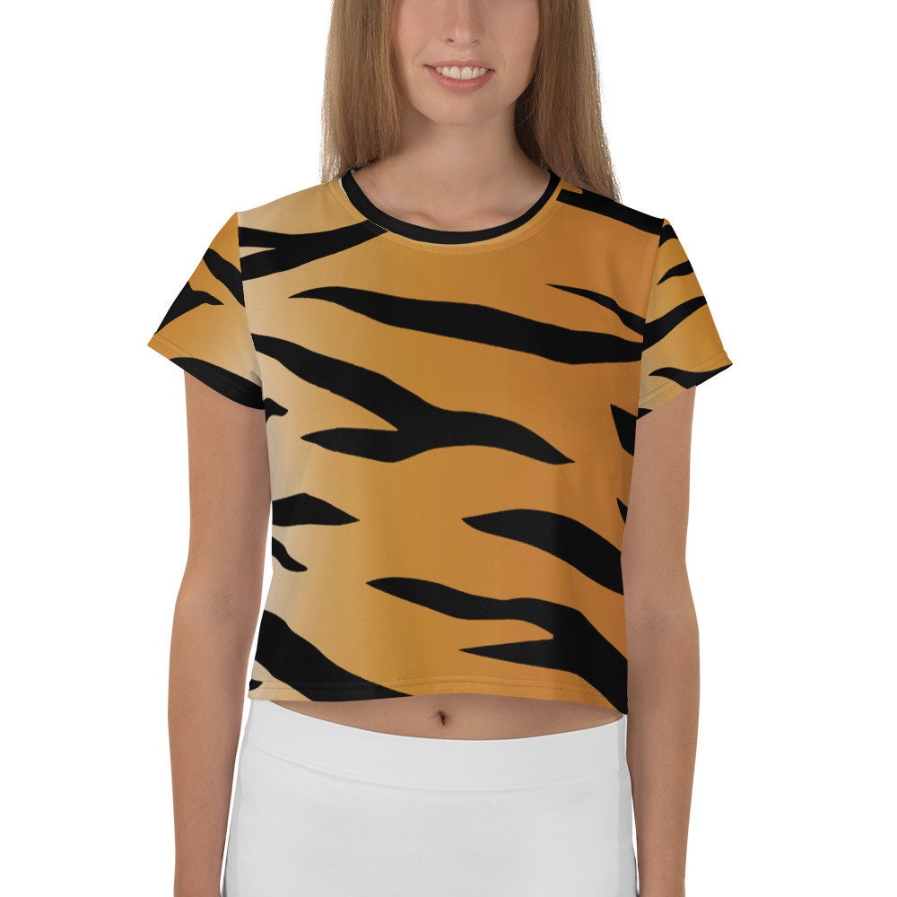Crop Top Tiger print Crop T-shirt 