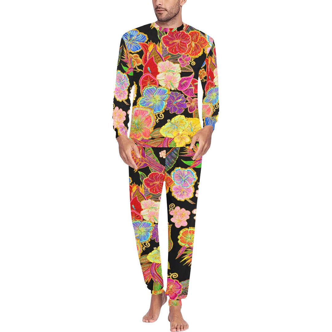Hawaiian Flowers by Maru Pajama Set for the Family Flowers Pajama Set ...