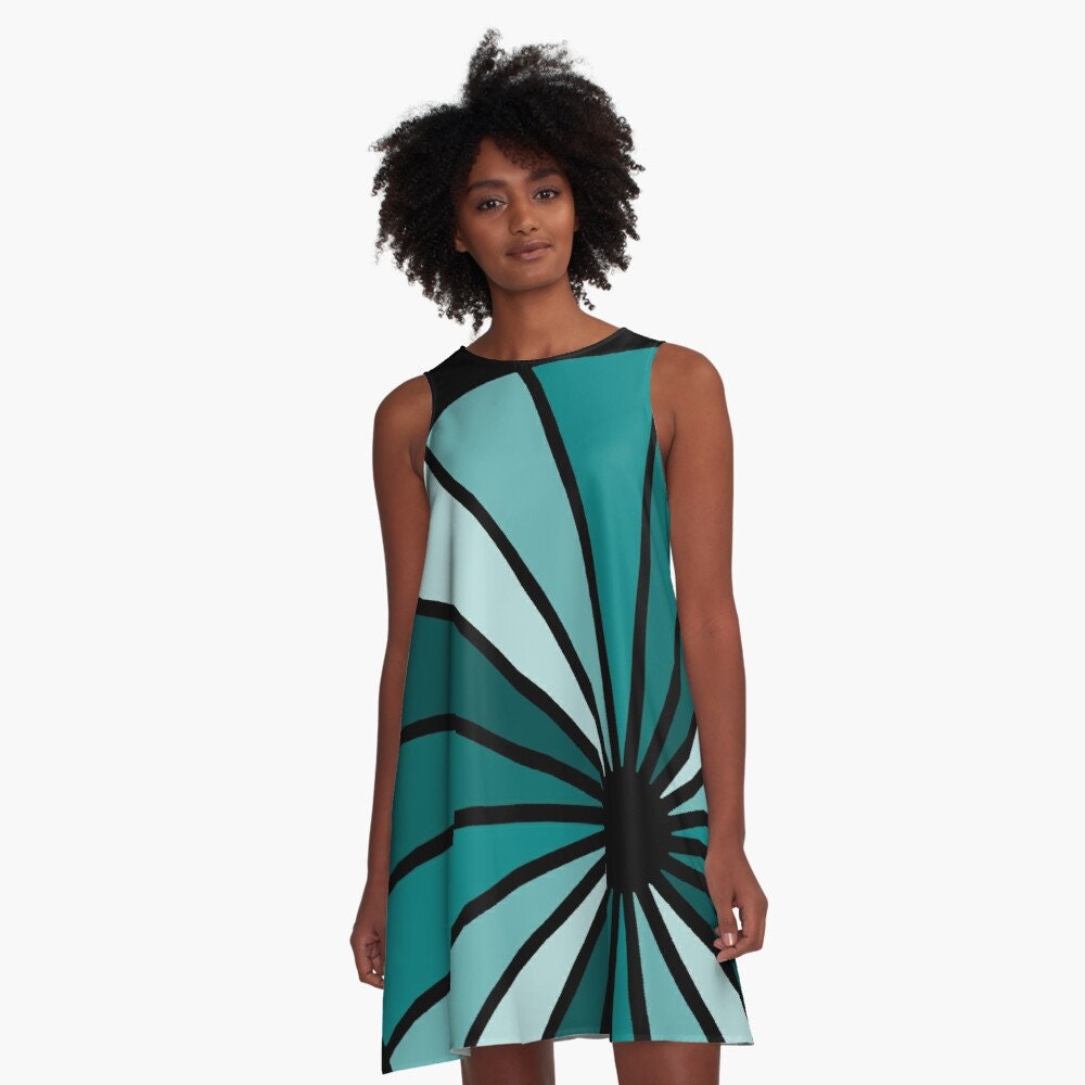 Teal Summer Dress - Etsy Singapore