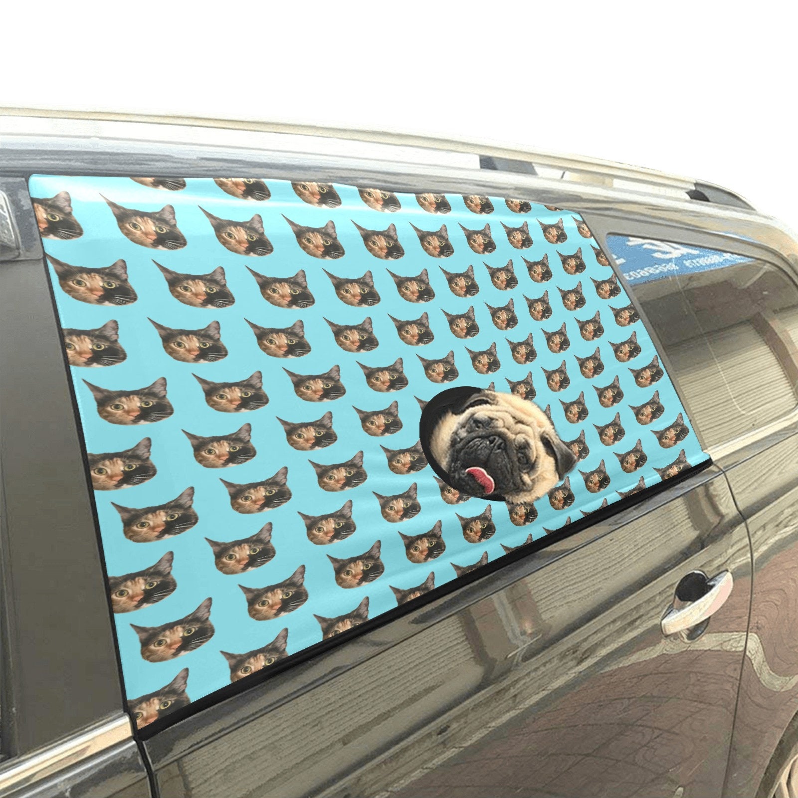 Personalisiertes Foto Hunde Auto Fenster Sonnenschirm