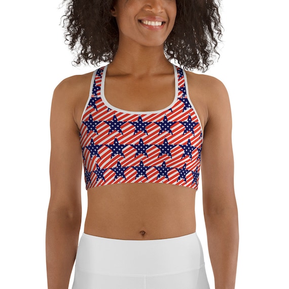 American Patriotic Sports Bra Team USA United States of America