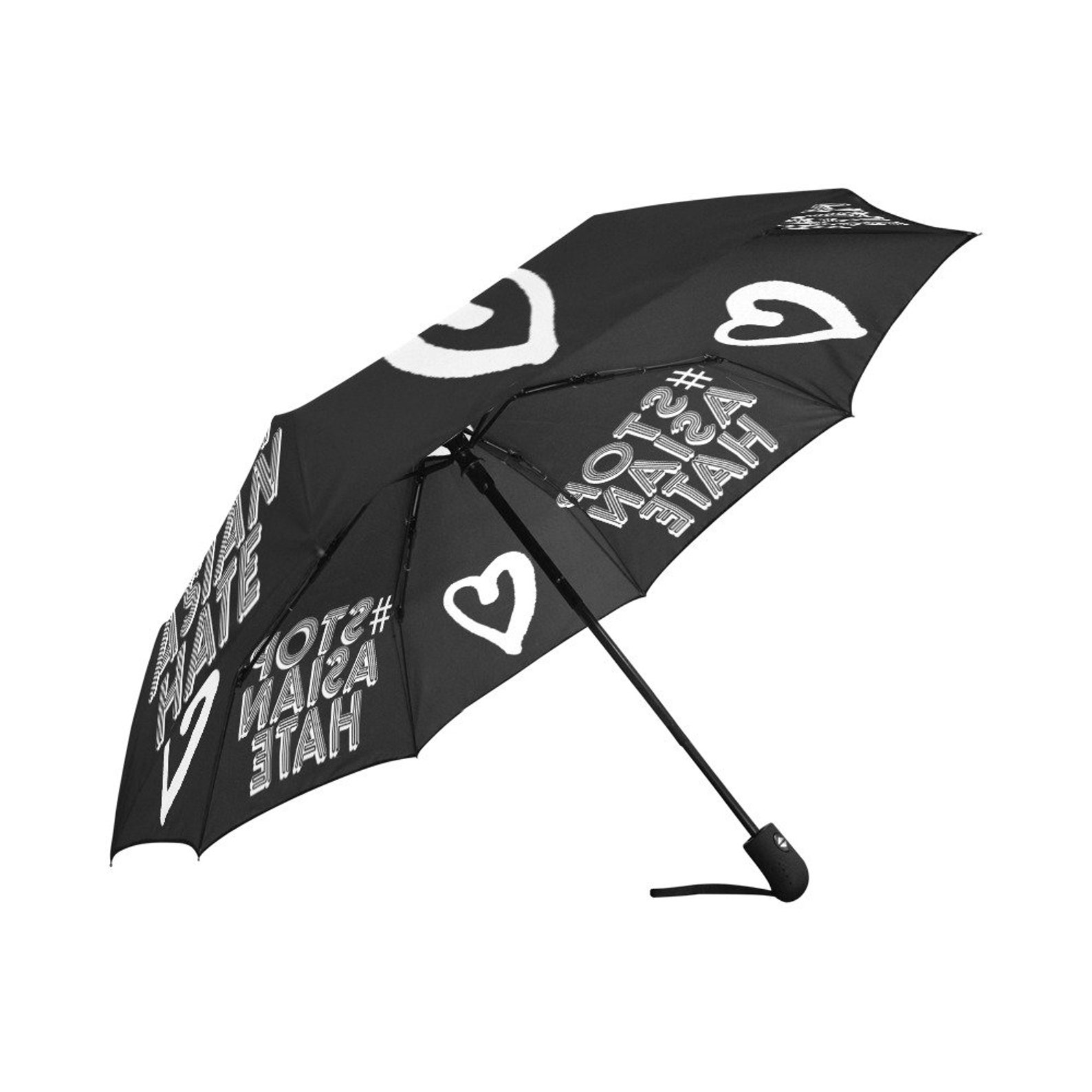 Automatic Foldable Umbrella Stop Asian Hate Gift Etsy
