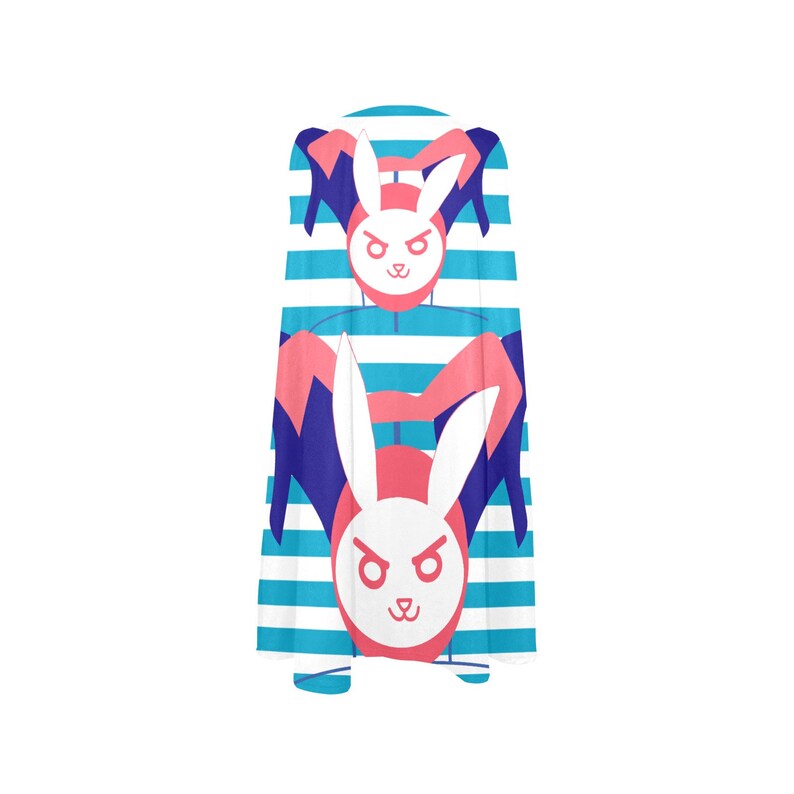 Flattering A-Line Dress with pockets, Miffy, Nijntje, Bunny, Rabbit, Cartoon, Japan, Japanese art, summer dress, flowy dress, beach dress image 4