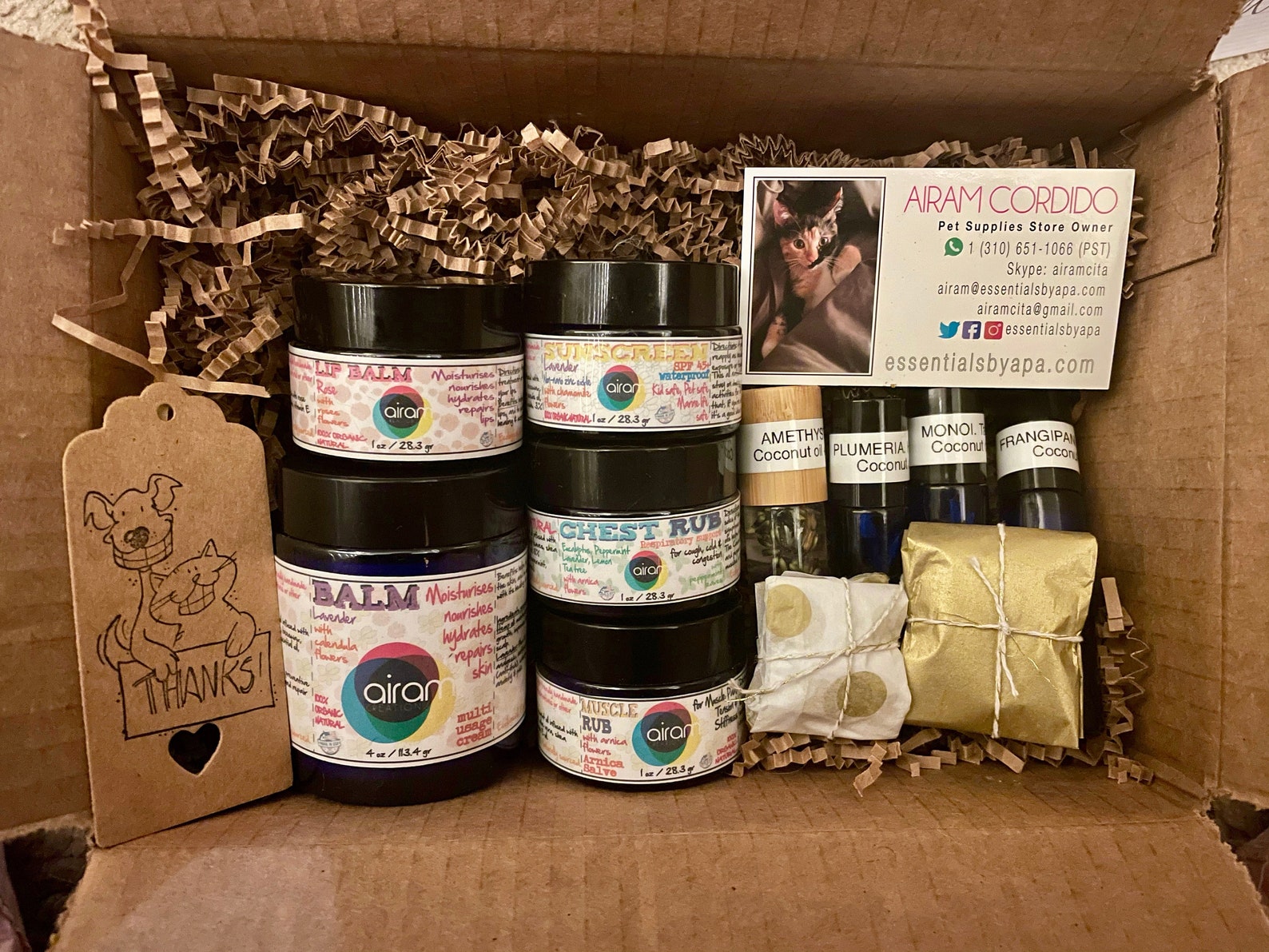 Gift Box Organic All Natural Skin care Healing Repair Balms Etsy