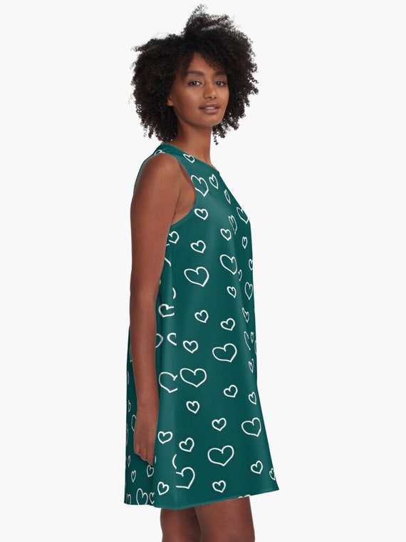 Dark teal summer dress 2025