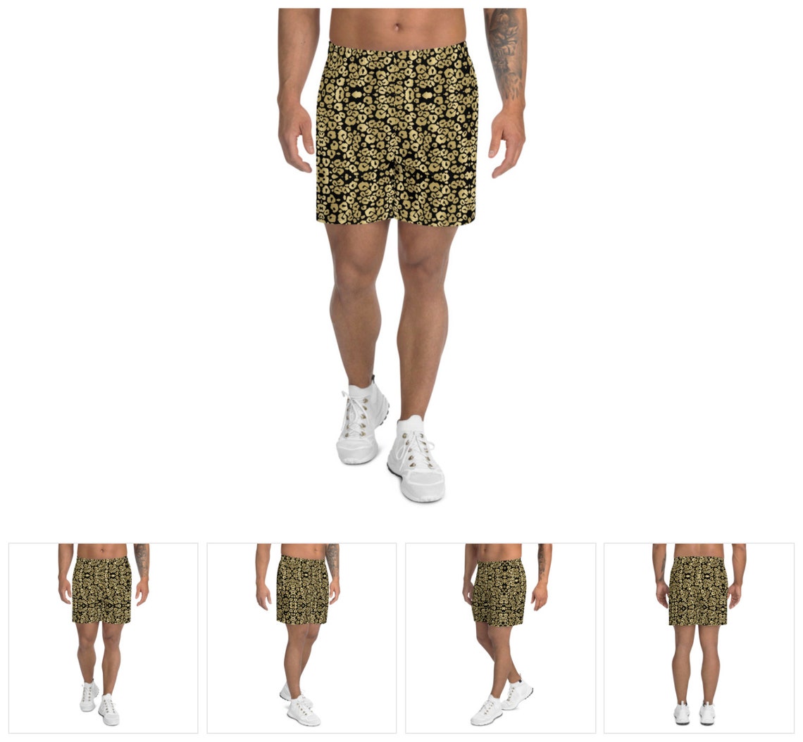 Men's Shorts Swimsuit Swimwear Animal Print Pattern Etsy