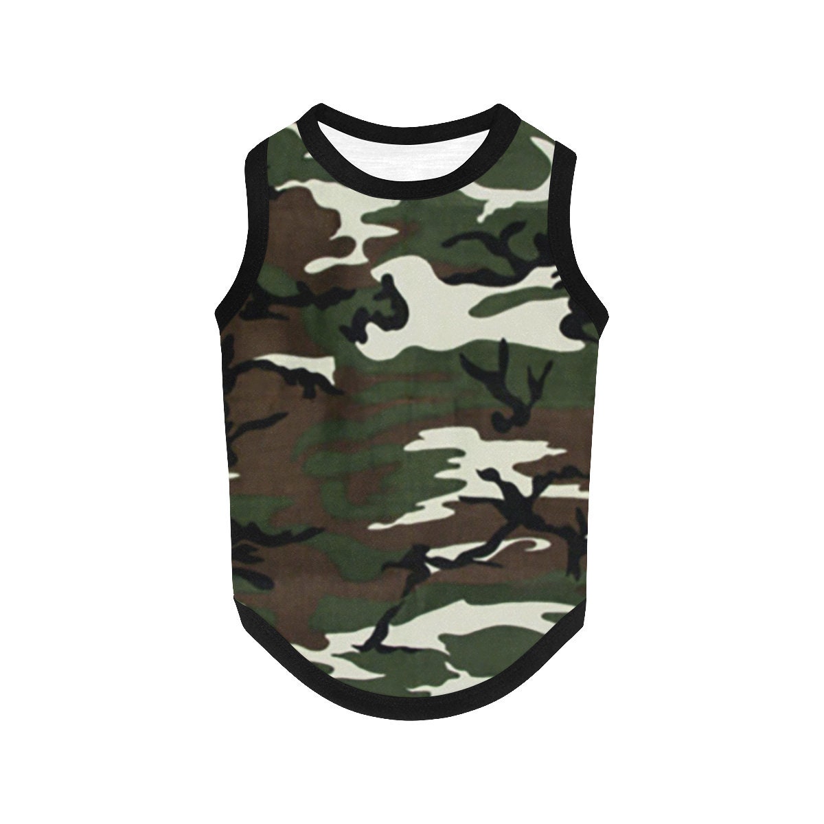 Camo Army Dog Shirt Dog Tank Top Dog Shirt Dog Clothes Etsy