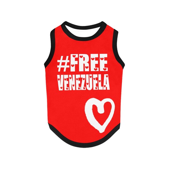 Disover Free Venezuela, #freevenezuela, dog tank top