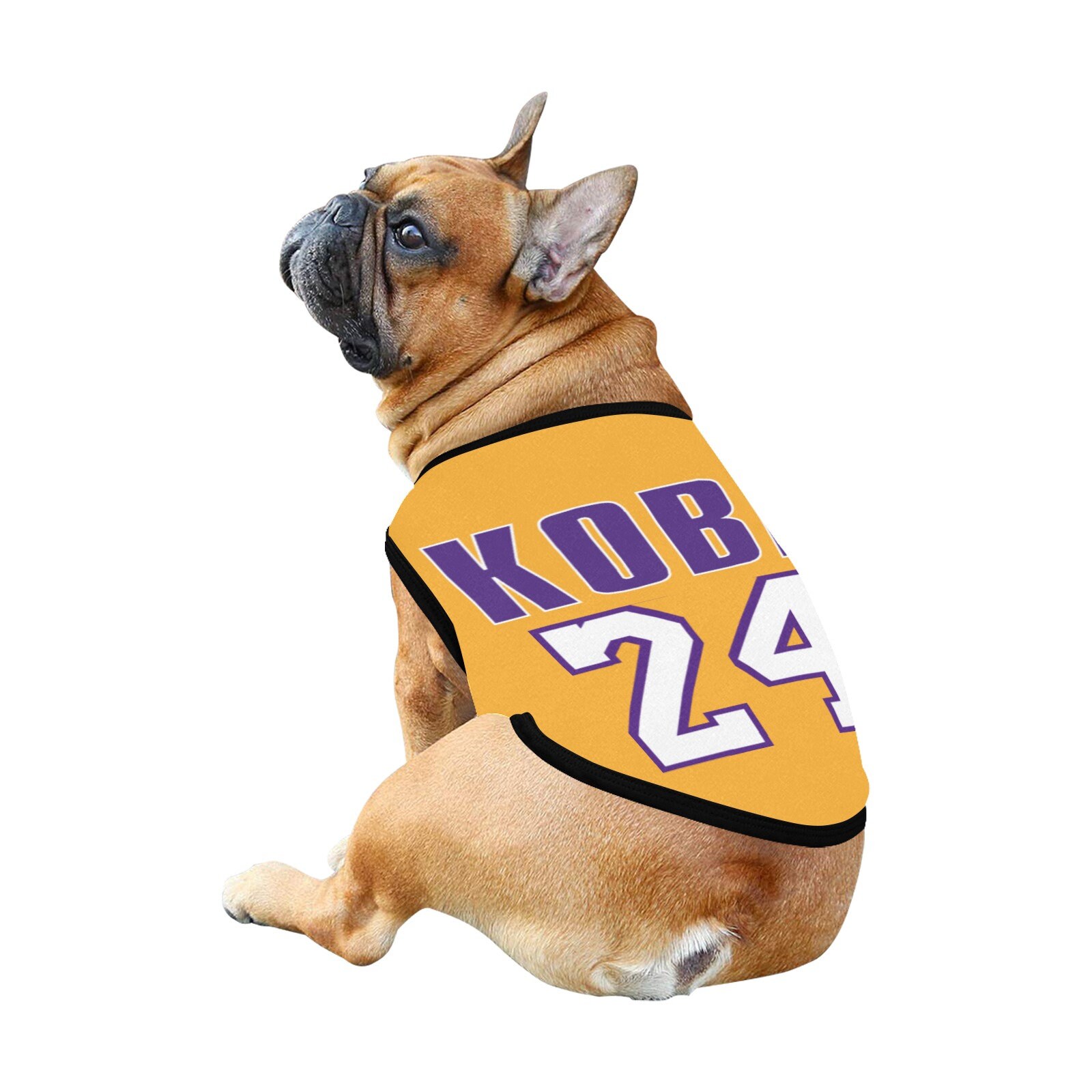 Lakers 24 Kobe Bryant Dog t-shirt, Dog Tank Top, Dog shirt, Dog clothes, Gifts, front back print, 7 sizes XS to 3XL, dog t-shirt yellow Lakers 24 Kobe Bryant Dog t-shirt, Dog Tank Top, Dog shirt, Dog clothes, Gifts, front back print, 7 sizes XS to 3XL, dog t-shirt yellow