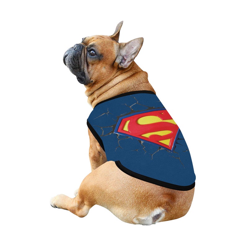 Superman Super Hero Dog tshirt Dog Tank Top Dog shirt Dog Etsy