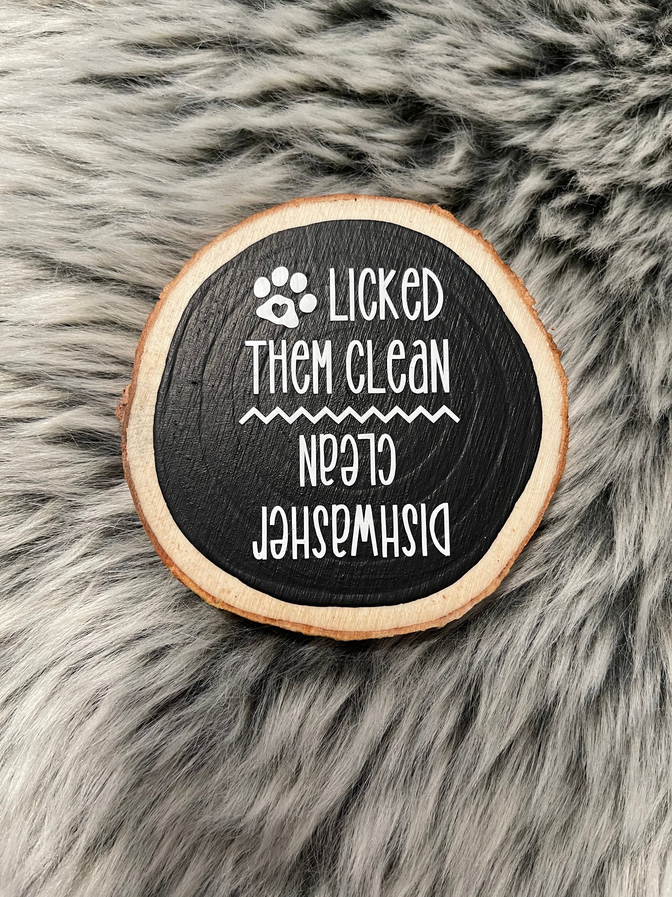 Dog Licked Them Clean Dishwasher Etsy
