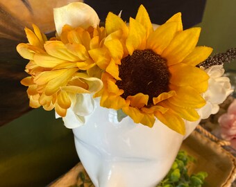 Sunflower flower crown