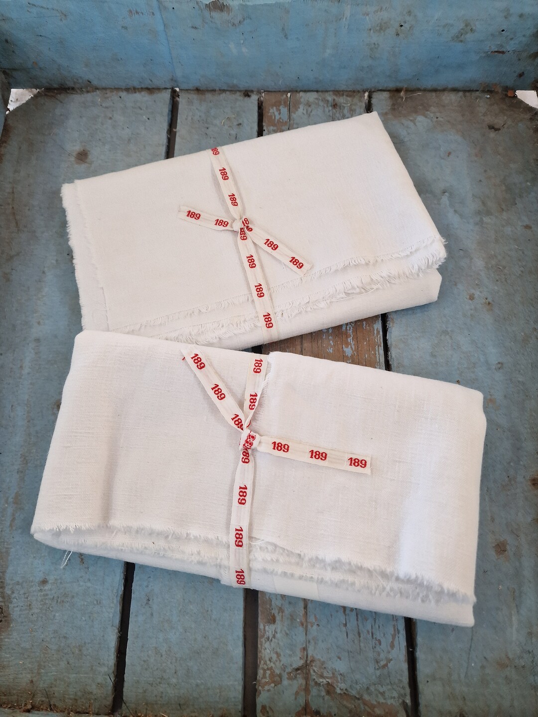 Vintage French Linens, French Fabric , Slow Stitching Bundle, Etsy UK