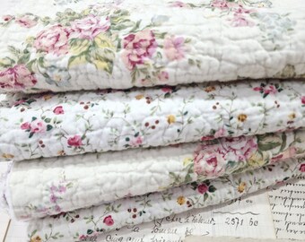 pretty vintage quilt length, long length,  needle wraps,  journal covers,  vintage quilt piece,