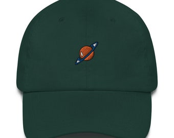 Dad Hat - Saturn Squad | Embroidered to Order | Unstructured Low-Profile 6 Panel Chino Cotton Baseball Cap for Men/Women