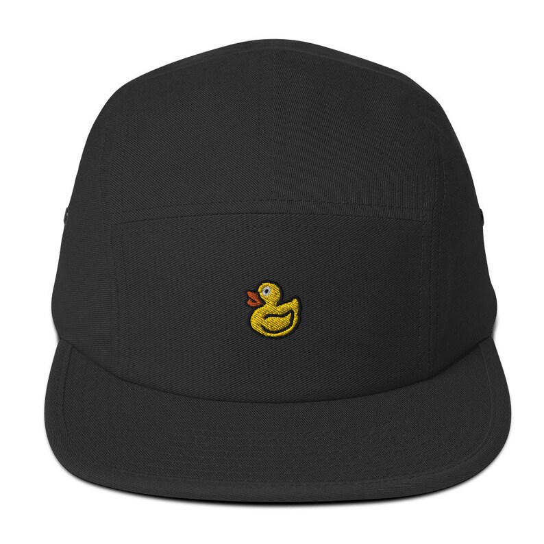 5 Panel Camp Hat Rubber Ducky Embroidered to Order Low Etsy