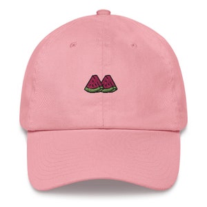 Dad Hat - Watermelon Slice | Embroidered to Order | Unstructured Low-Profile 6 Panel Chino Cotton Baseball Cap for Men/Women