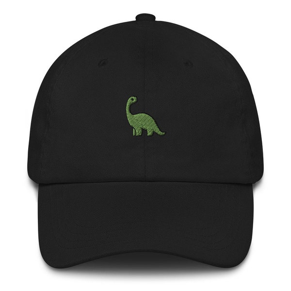 NEU Dad Hat - Grüner Dinosaurier | Auf Bestellung bestickt | Unstrukturierte Low-Profile 6 Panel Chino Baumwoll-Baseballmütze für Männer / Frauen