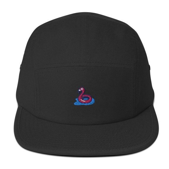 5 Panel Camp Hat Flamingo Floaty 