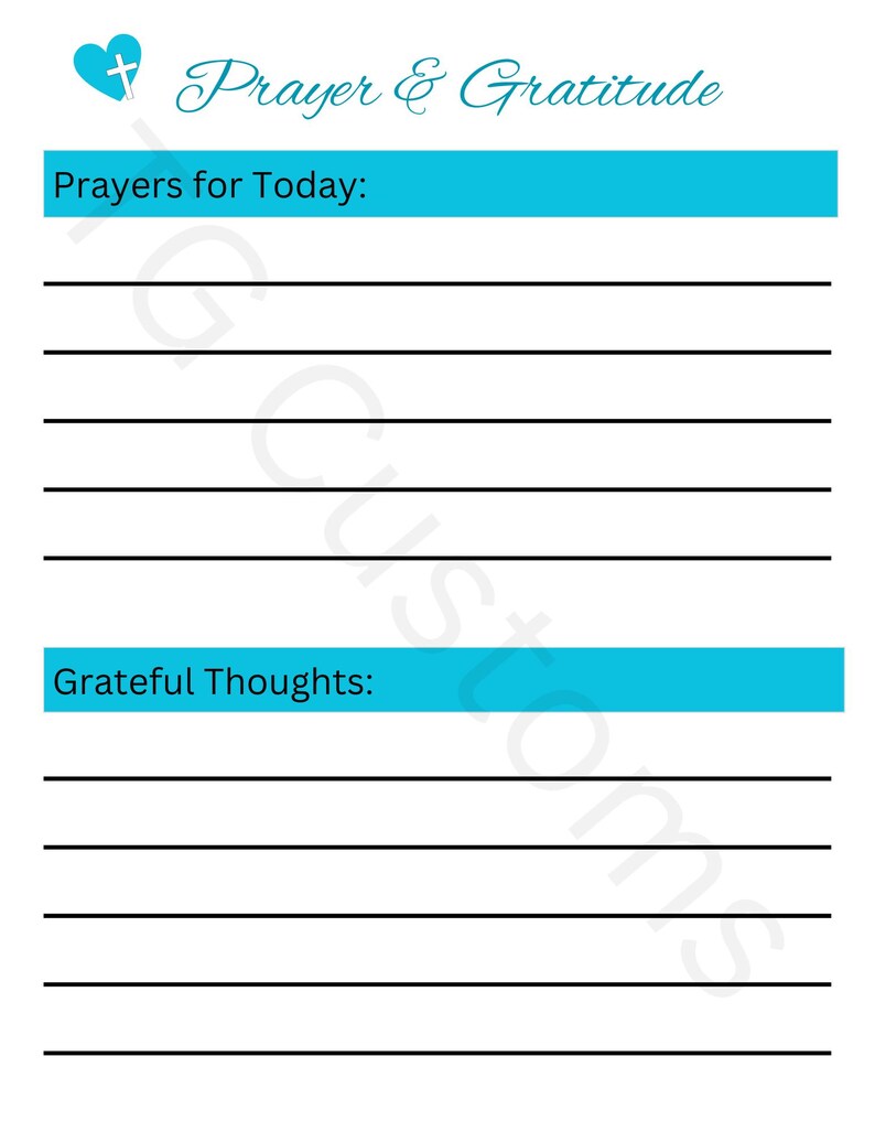 Hospital Caregiver Planner Printable | Medication Log | Doctor Questions | Appointment Planner | Prayer Journal | Instant Download image 7