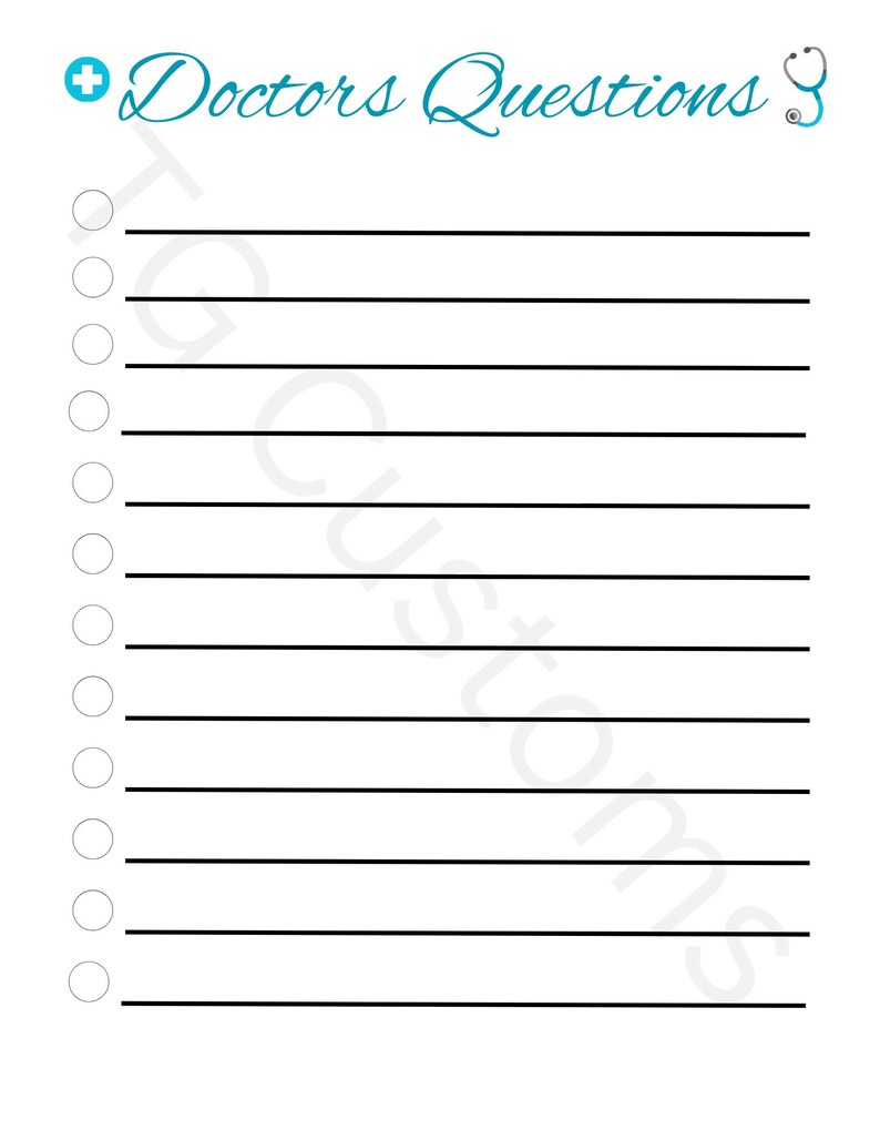 Hospital Caregiver Planner Printable | Medication Log | Doctor Questions | Appointment Planner | Prayer Journal | Instant Download image 4