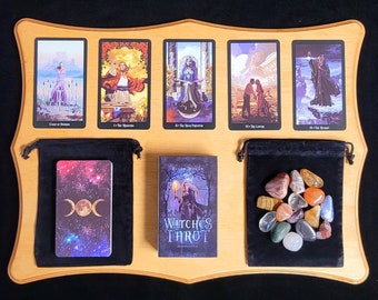 NXL Crystal Visions Tarot 78-Card Deck Tarot Cards Set Tarot Cards and Book for Beginners Set Tarot Card Game Cards