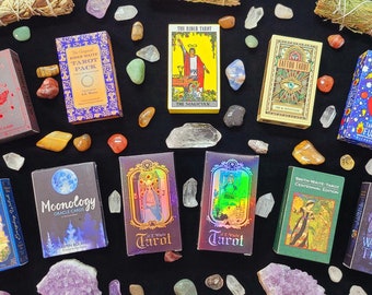 Tarot Card Deck Mystery Box Gift Set, Rider Waite, Holographic, Smith Waite, Gift Tarot, Let the Universe Decide What Deck You Receive!