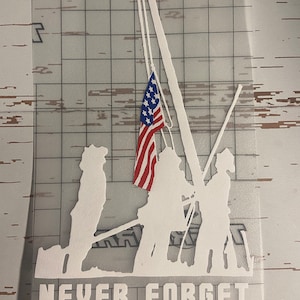 9/11 September 11 Firefighter Flag Remembrance Decal/sticker - Etsy