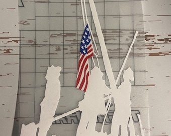 9/11 September 11 firefighter flag remembrance decal/sticker