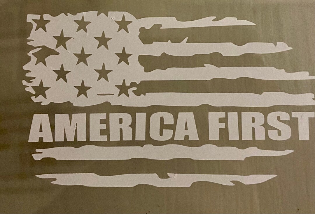 American Flag America First Car Decal or Sticker - Etsy
