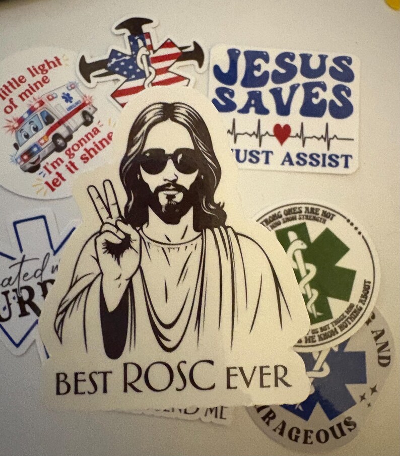 EMS Christian Bible Themed Stickers for Emts and Paramedics - Etsy