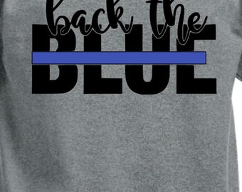 Back the Blue adult t-shirt