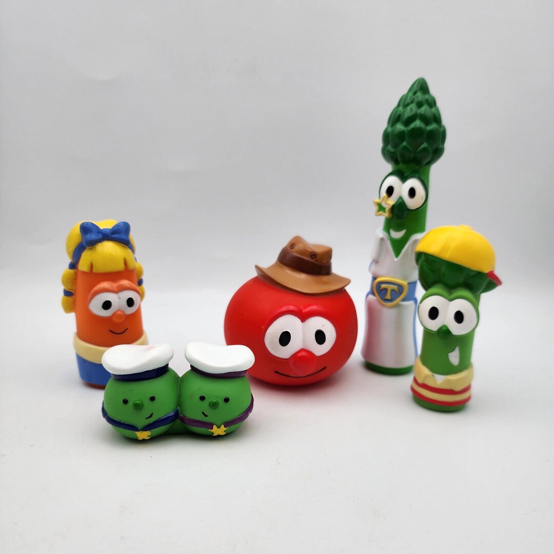 Veggietales Blue Box Toy Figures 2002 Etsy
