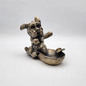 Dog Ashtray: Vintage Metal Souvenir from Natural Bridge, VA