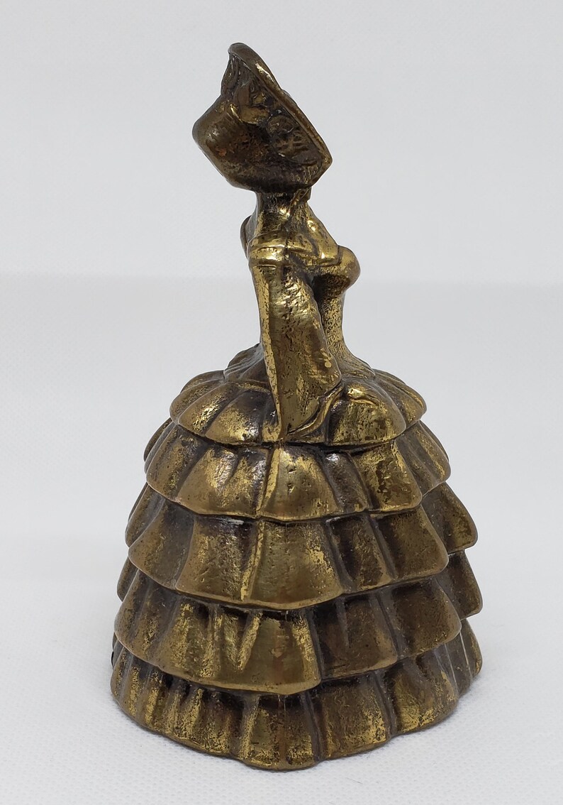 Vintage brass lady bell Made in England Etsy