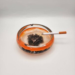 Vintage glass ashtray