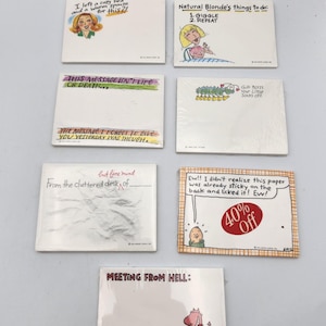 Lot of vintage Hallmark notepads / Shoebox Greetings