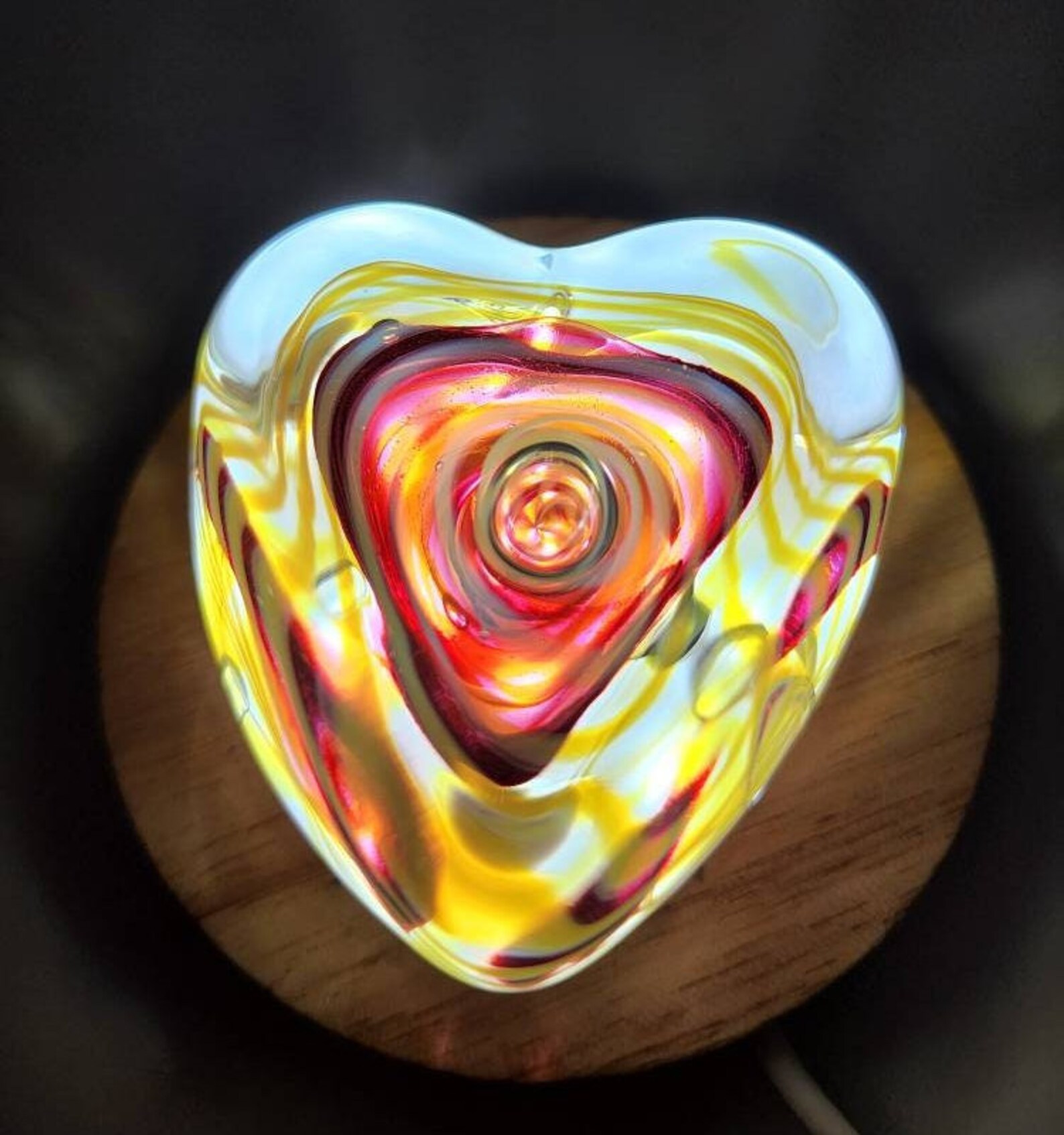 Rollin Karg Heart Shaped Paperweight Etsy