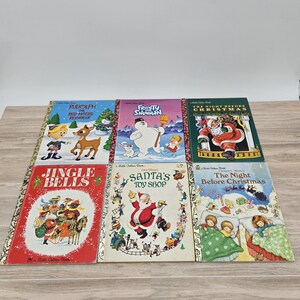 Little Golden book Christmas books / Lot of six