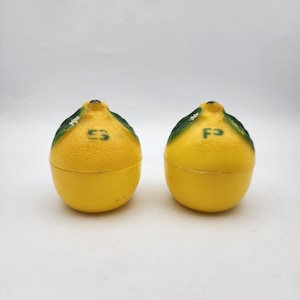 Lemon salt and pepper shakers