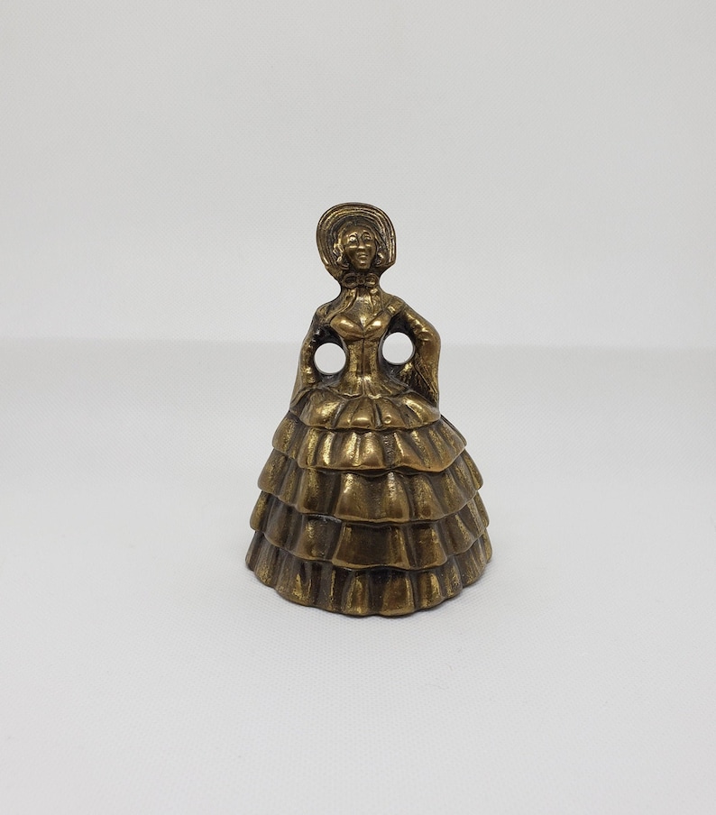 Vintage brass lady bell Made in England Etsy