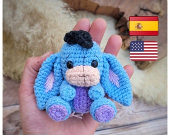 ES/ENG - Baby Igor de Whinnie the Pooh, patron amigurumi para tejer a crochet