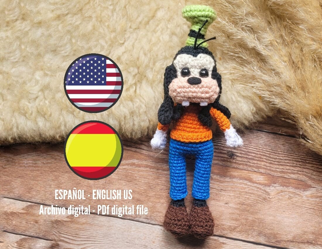 ES/ENG - PDF Pattern. Goofy Tribilin, Amigurumi Crochet - Etsy